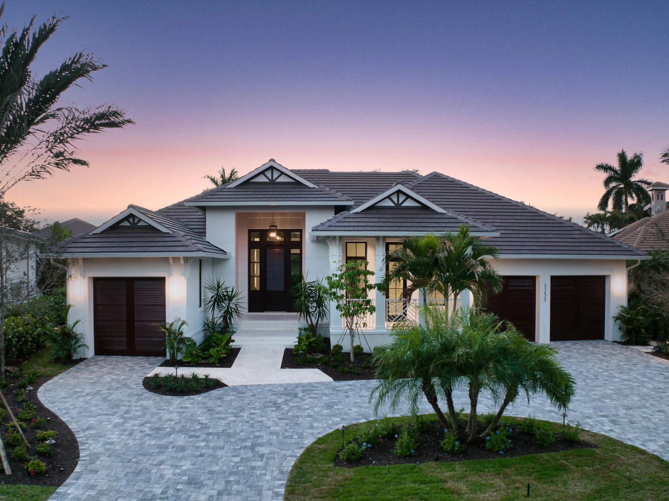 Coastal Custom Home Exterior by Lutgert